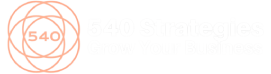 Logo featuring a compass rose and the text '540 Strategy Grow Your Business'.