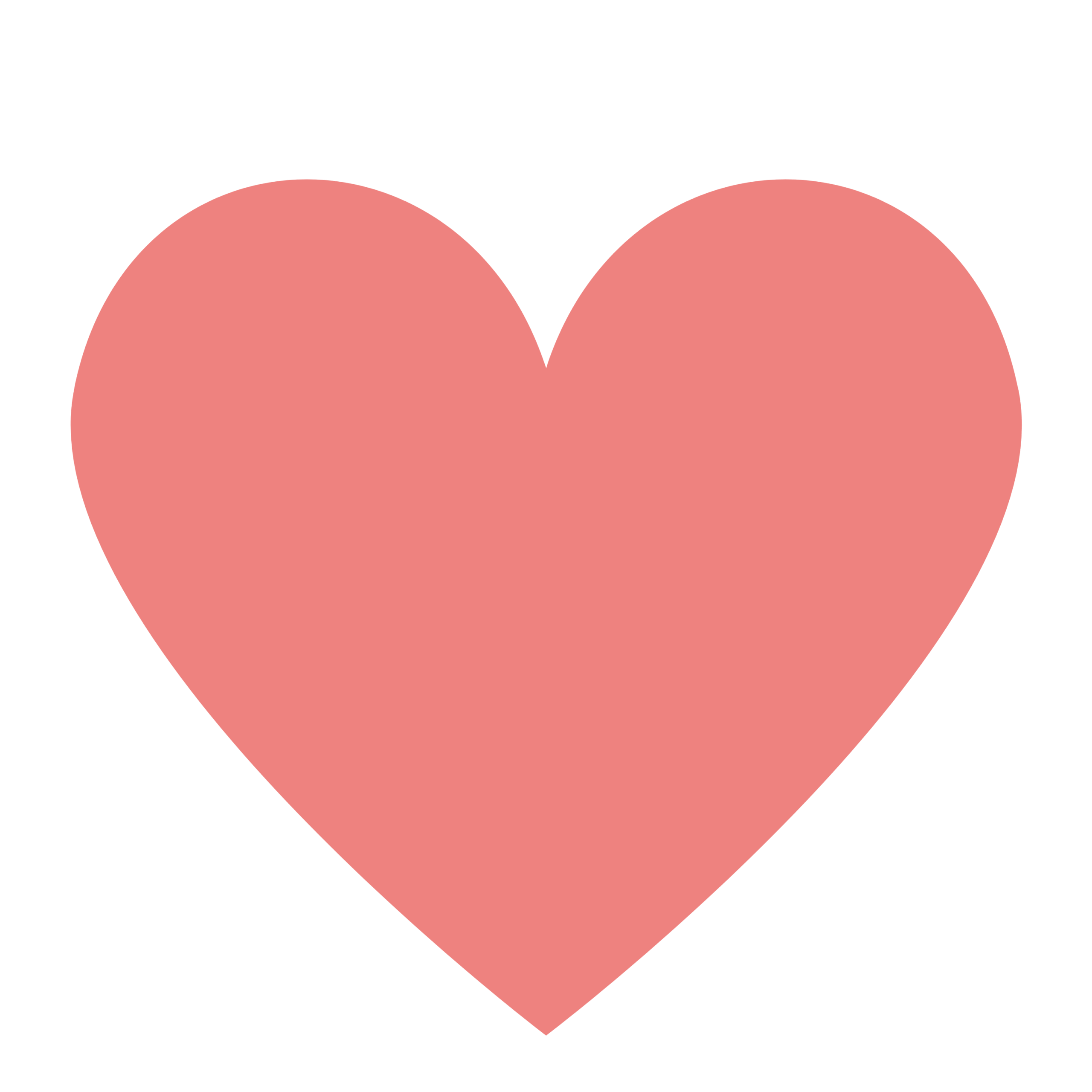 A large, soft pink heart centered on a matching pink background.